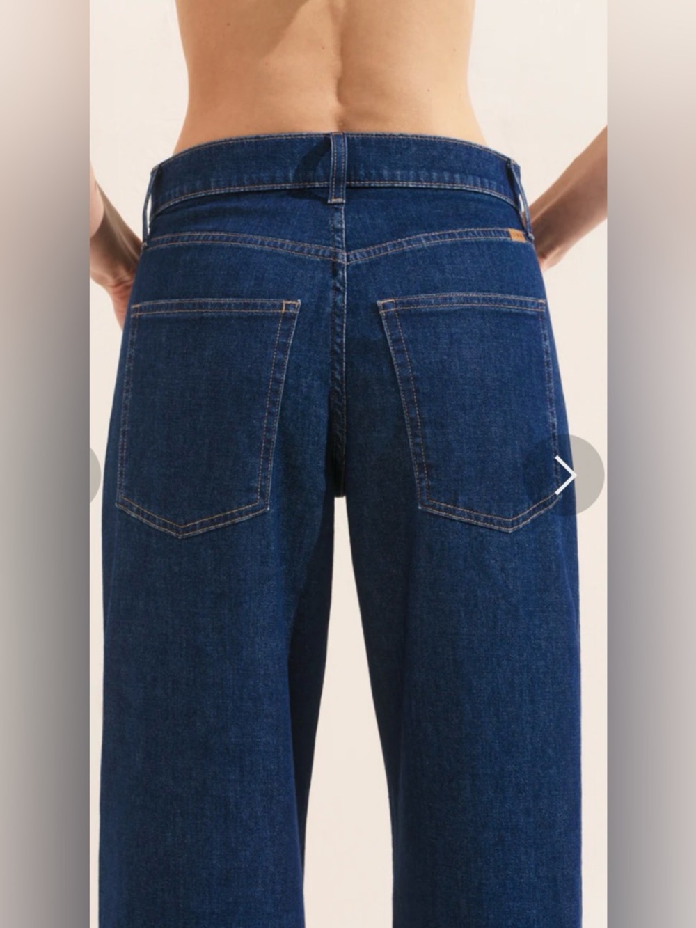 AYR Wide-Leg High-Rise Jeans in Deep Blue - Picture 7 of 14
